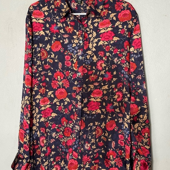 Ralph‎ Lauren Floral Casual Blouse Top XL - Picture 3 of 6